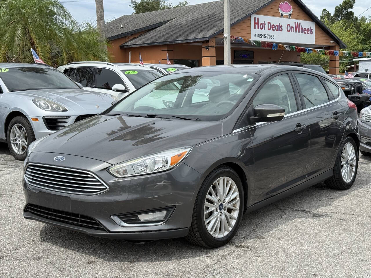 Dk. Gray 2015 Ford Focus Titanium Titanium 4dr Hatchback 2
