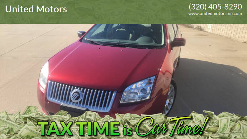 2008 Mercury Milan for sale at United Motors in Saint Cloud MN