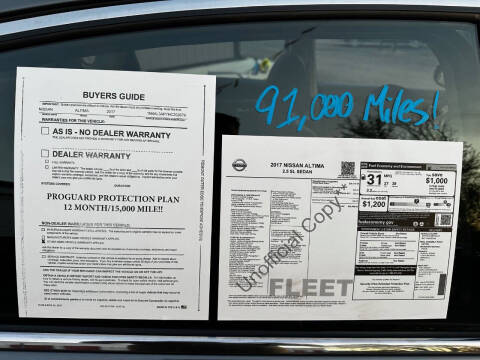 2017 Nissan Altima 2.5 SL