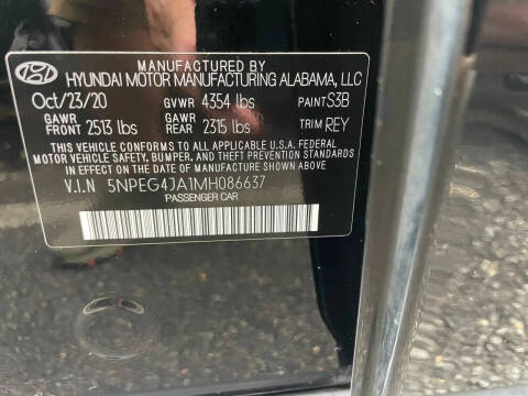 2021 Hyundai Sonata SE