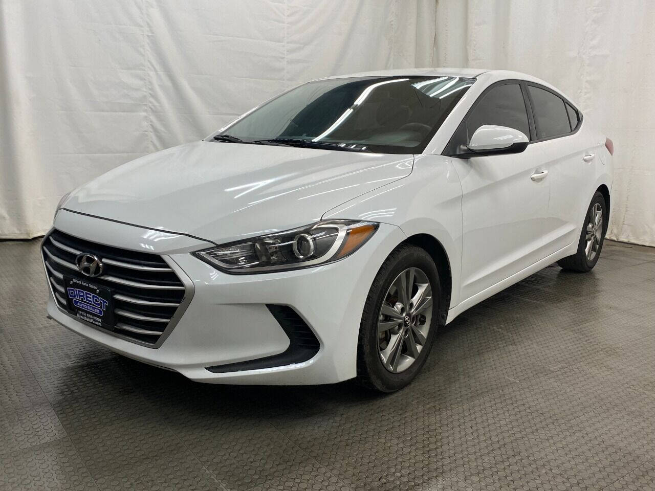 2017 Hyundai Elantra Value Edition 4dr Sedan (US) - White exterior view 4