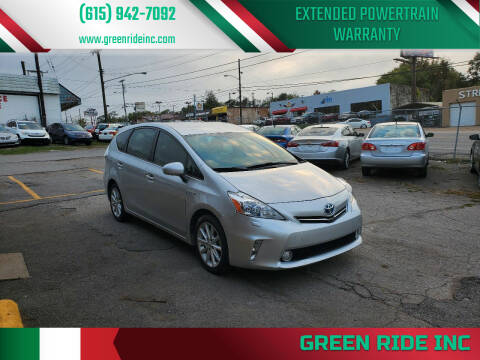 2013 Toyota Prius v for sale at Green Ride Inc in Nashville TN