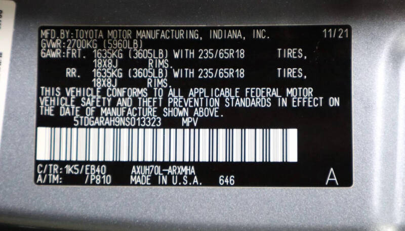 2022 Toyota Highlander Hybrid XLE