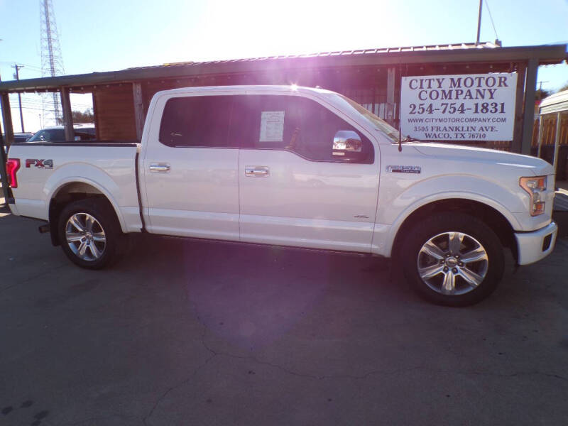 2015 Ford F-150 for sale at CITY MOTOR COMPANY in Waco TX