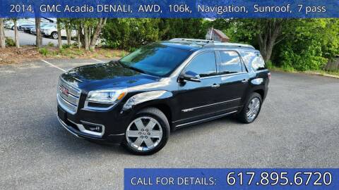 2014 GMC Acadia for sale at Carlot Express in Stow MA