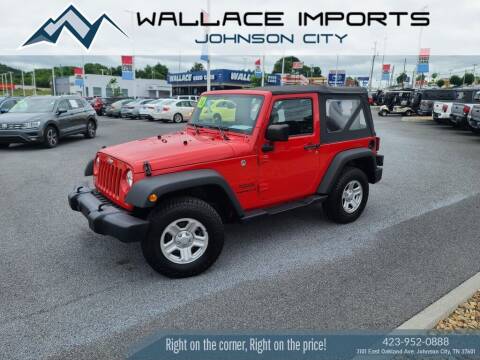 2016 Jeep Wrangler for sale at WALLACE IMPORTS OF JOHNSON CITY in Johnson City TN