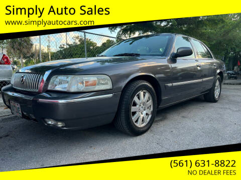 2007 Mercury Grand Marquis for sale at Simply Auto Sales in Palm Beach Gardens FL