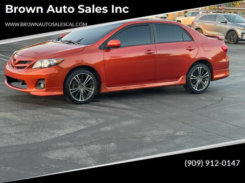2013 Toyota Corolla for sale at Brown Auto Sales Inc in Upland CA