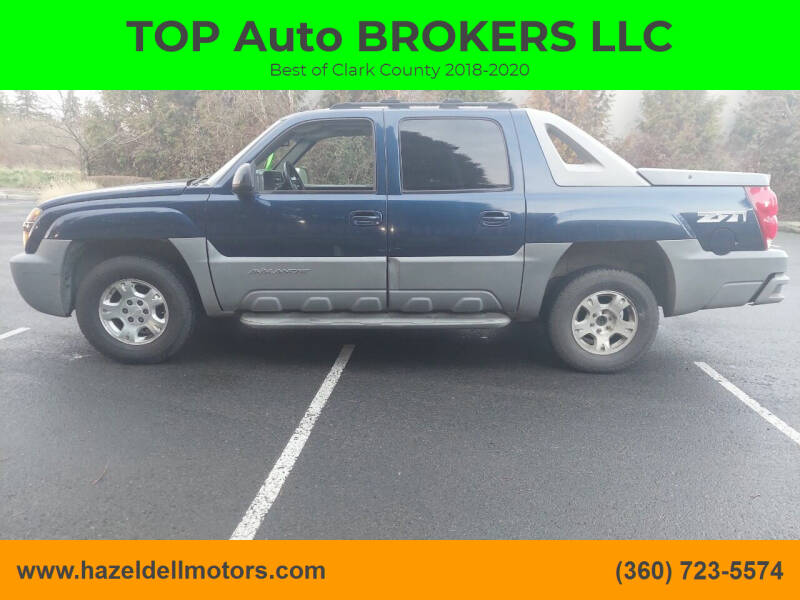 2002 Chevrolet Avalanche for sale at TOP Auto BROKERS LLC in Vancouver WA