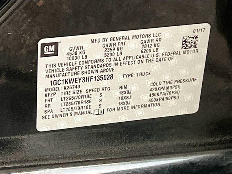 2017 Chevrolet Silverado 2500HD