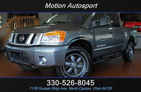 2014 Nissan Titan for sale at Motion Auto Sport in North Canton OH