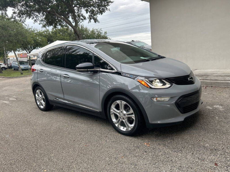 Used 2021 Chevrolet Bolt EV LT with VIN 1G1FY6S07M4111476 for sale in Davie, FL