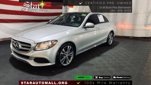 2016 Mercedes-Benz C-Class for sale at STAR AUTO MALL 512 in Bethlehem PA