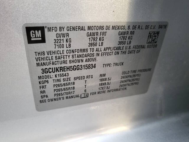 2016 Chevrolet Silverado 1500 LT