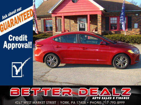 2018 Hyundai Elantra for sale at Better Dealz Auto Sales & Finance in York PA