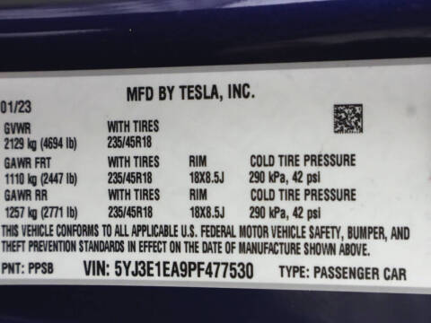 2023 Tesla Model 3