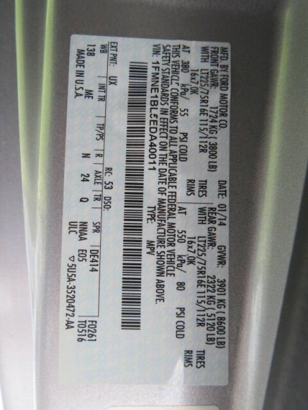 2014 Ford E-Series E-150 XLT