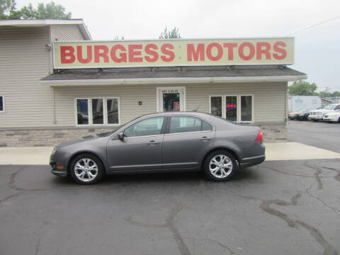 2012 Ford Fusion for sale at Burgess Motors Inc in Michigan City IN