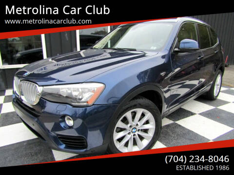 2017 BMW X3 for sale at Metrolina Car Club in Stallings NC