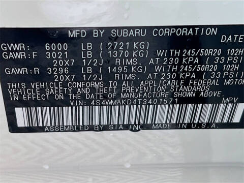 2026 Subaru Ascent Touring