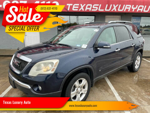 2009 GMC Acadia for sale at Texas Luxury Auto in Cedar Hill TX
