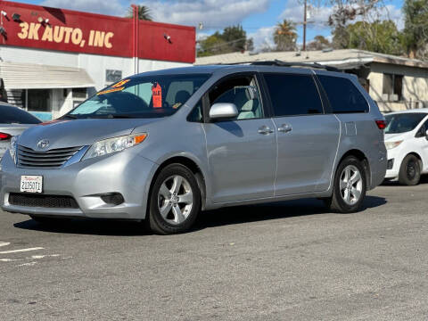 2015 Toyota Sienna for sale at 3K Auto in Escondido CA