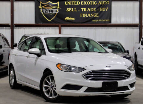 2017 Ford Fusion for sale at United Exotic Auto in Houston TX