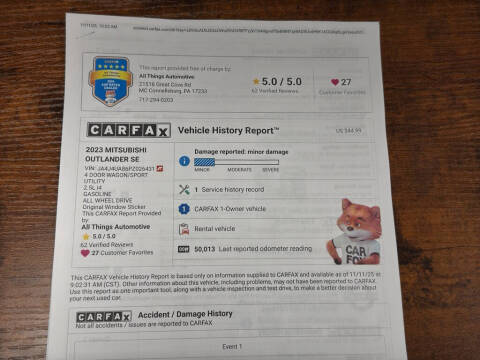 2023 Mitsubishi Outlander SE Special Edition