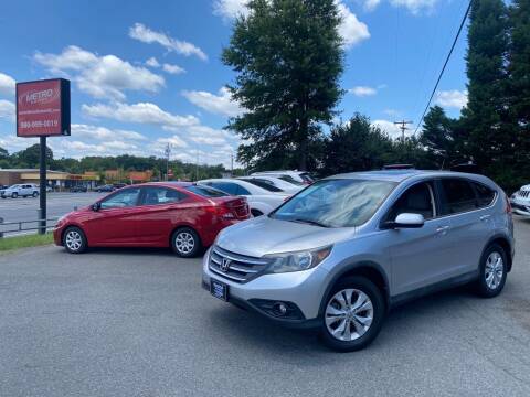 2012 Honda CR-V for sale at Metro Motors NC in Indian Trail NC