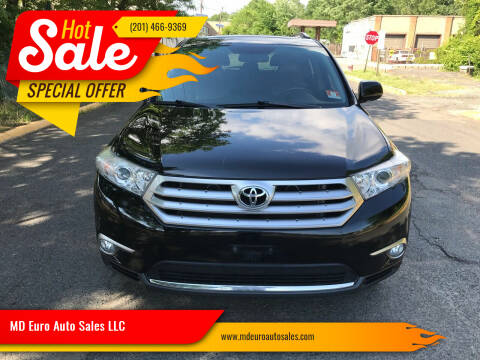 2012 Toyota Highlander for sale at MD Euro Auto Sales LLC in Hasbrouck Heights NJ