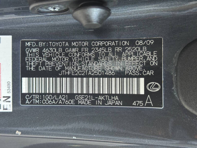 2010 Lexus IS 350C