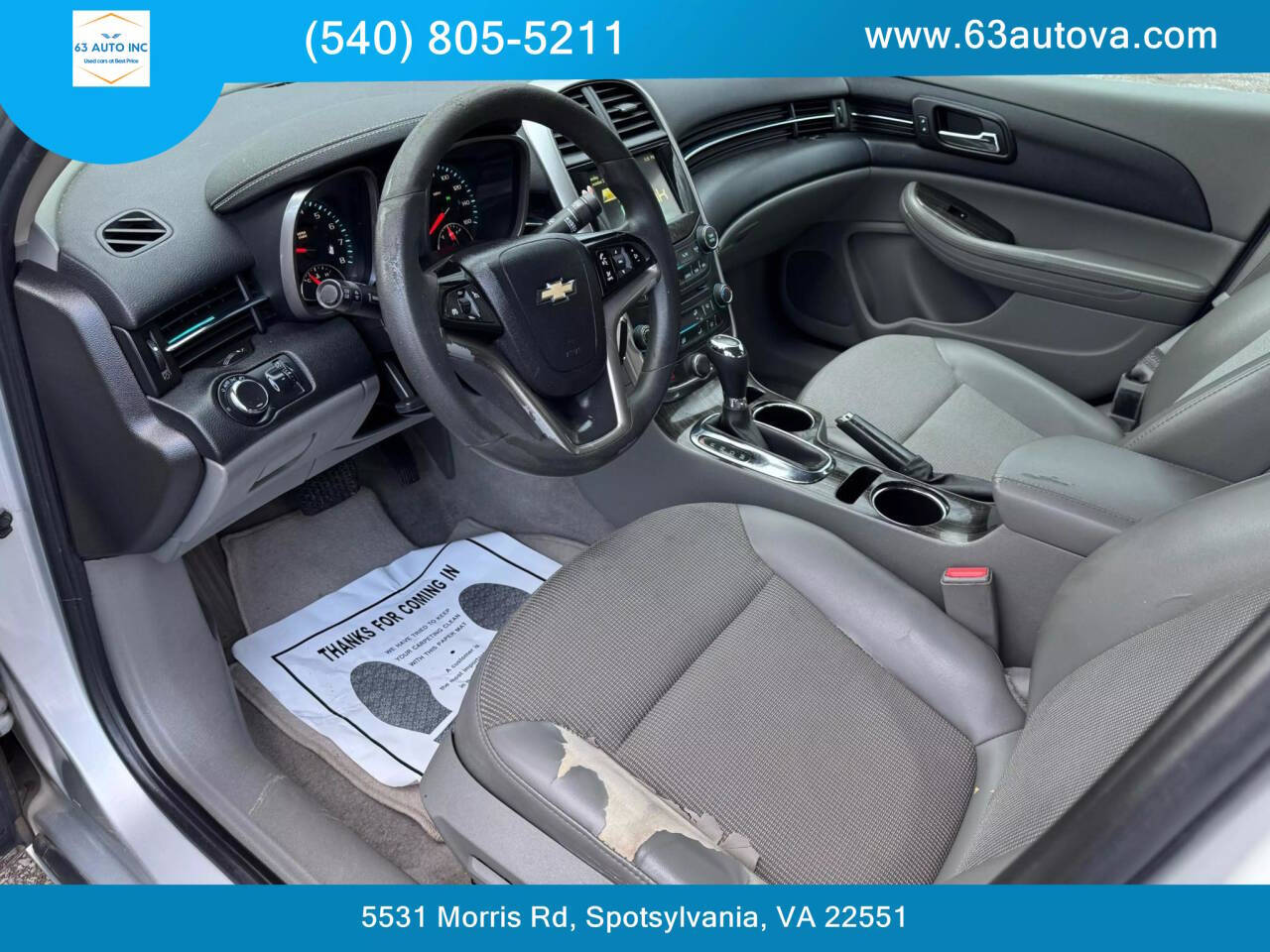 2014 Chevrolet Malibu for sale at 63 Auto Inc in Spotsylvania, VA