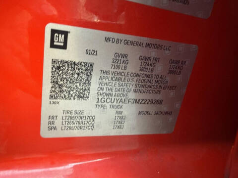 2021 Chevrolet Silverado 1500