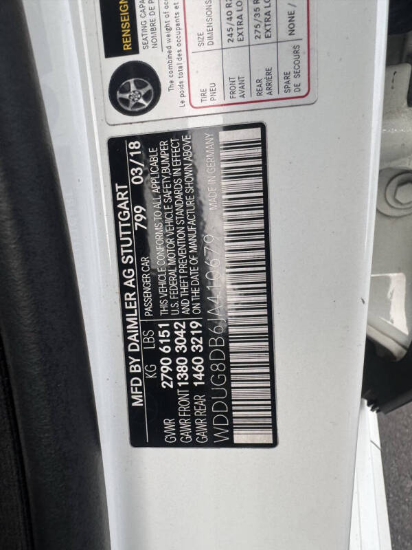 2018 Mercedes-Benz S-Class S 560