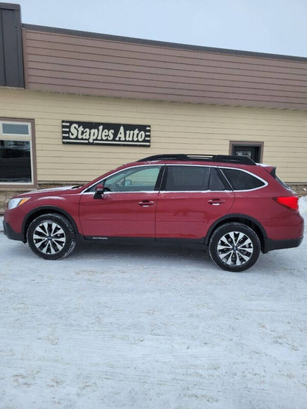 2016 Subaru Outback for sale at STAPLES AUTO SALES in Staples MN