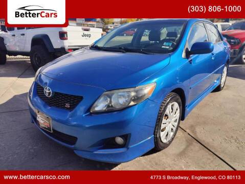 2009 Toyota Corolla for sale at Better Cars in Englewood CO