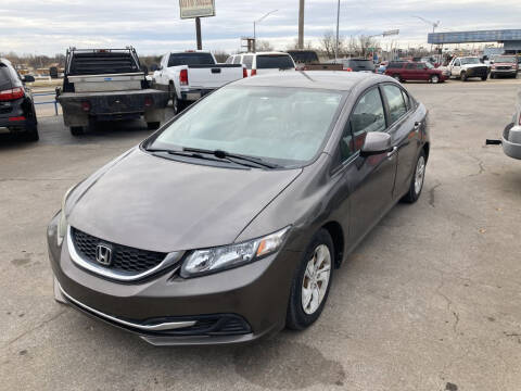 2013 Honda Civic for sale at A & G Auto Sales in Lawton OK