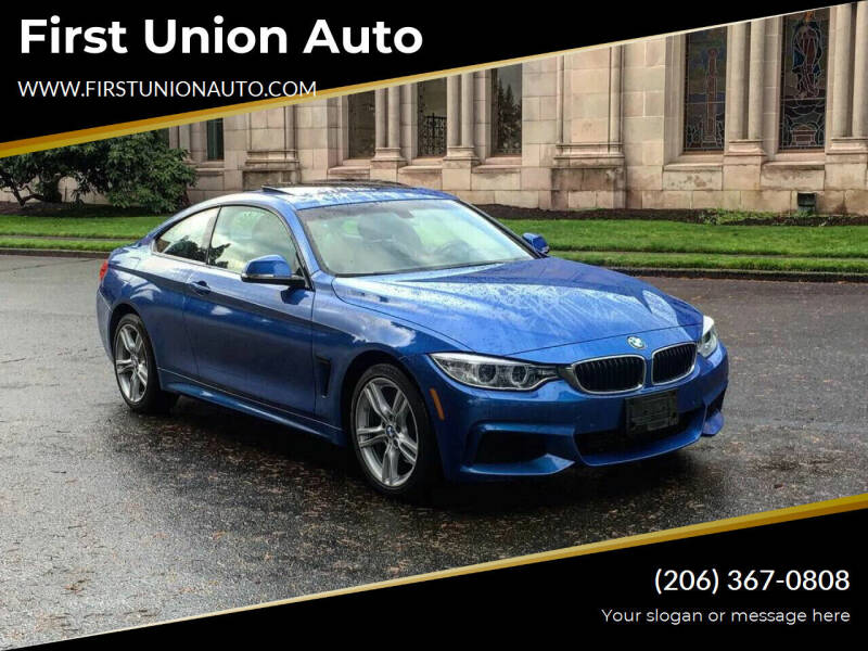 2015 BMW 4 Series for sale at First Union Auto in Seattle WA