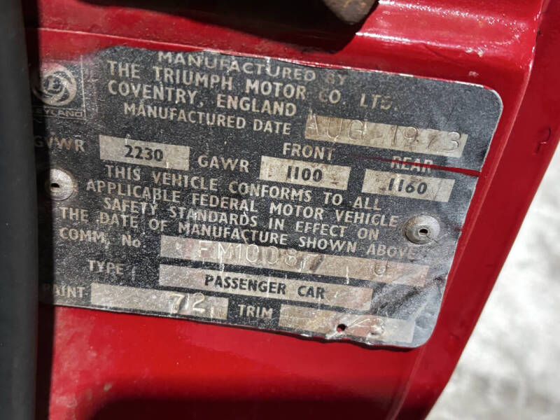 1974 Triumph Spitfire