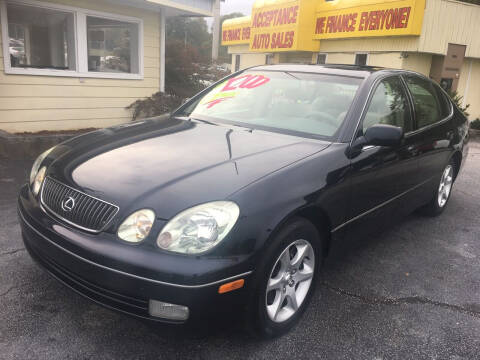 Lexus Gs 300 For Sale In Lithia Springs Ga Acceptance Auto Sales