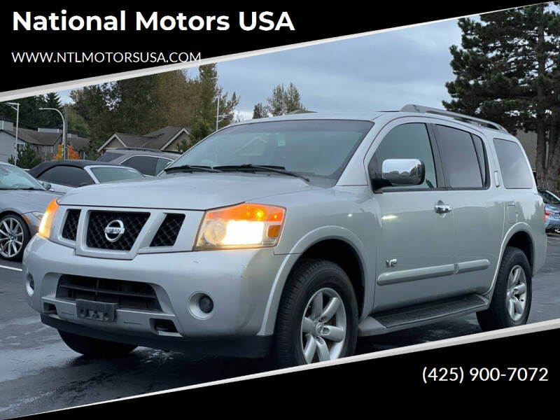 2008 Nissan Armada for sale at National Motors USA in Federal Way WA