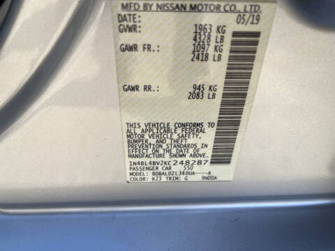 2019 Nissan Altima 2.5 S