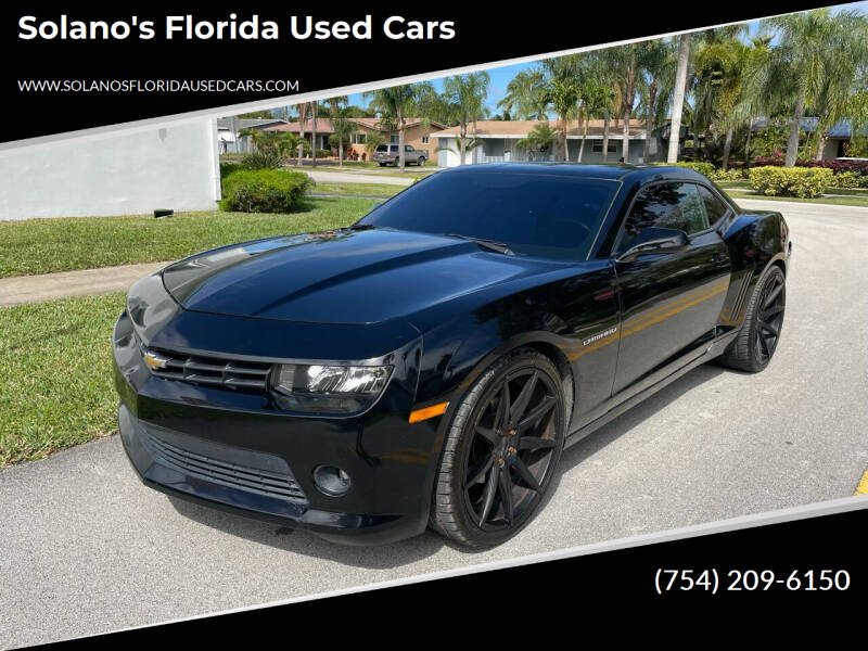 2015 Chevrolet Camaro for sale at SOLANOS & SANCHEZ AUTO SALES C in Hollywood FL