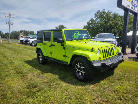 2013 Jeep Wrangler Unlimited for sale at CARS ON SS in Rice Lake WI