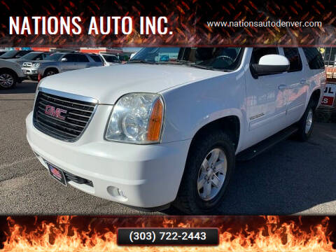 2013 GMC Yukon XL for sale at Nations Auto Inc. in Denver CO
