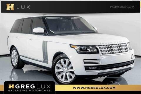 2017 Land Rover Range Rover for sale at HGREG LUX EXCLUSIVE MOTORCARS in Pompano Beach FL