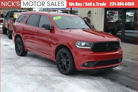 2018 Dodge Durango for sale at Nick's Motor Sales in Kalkaska MI