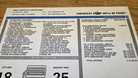 2003 Chevrolet Corvette