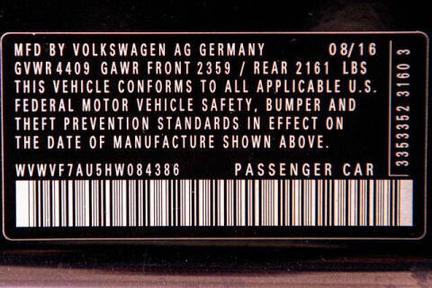 2017 Volkswagen Golf R 4Motion