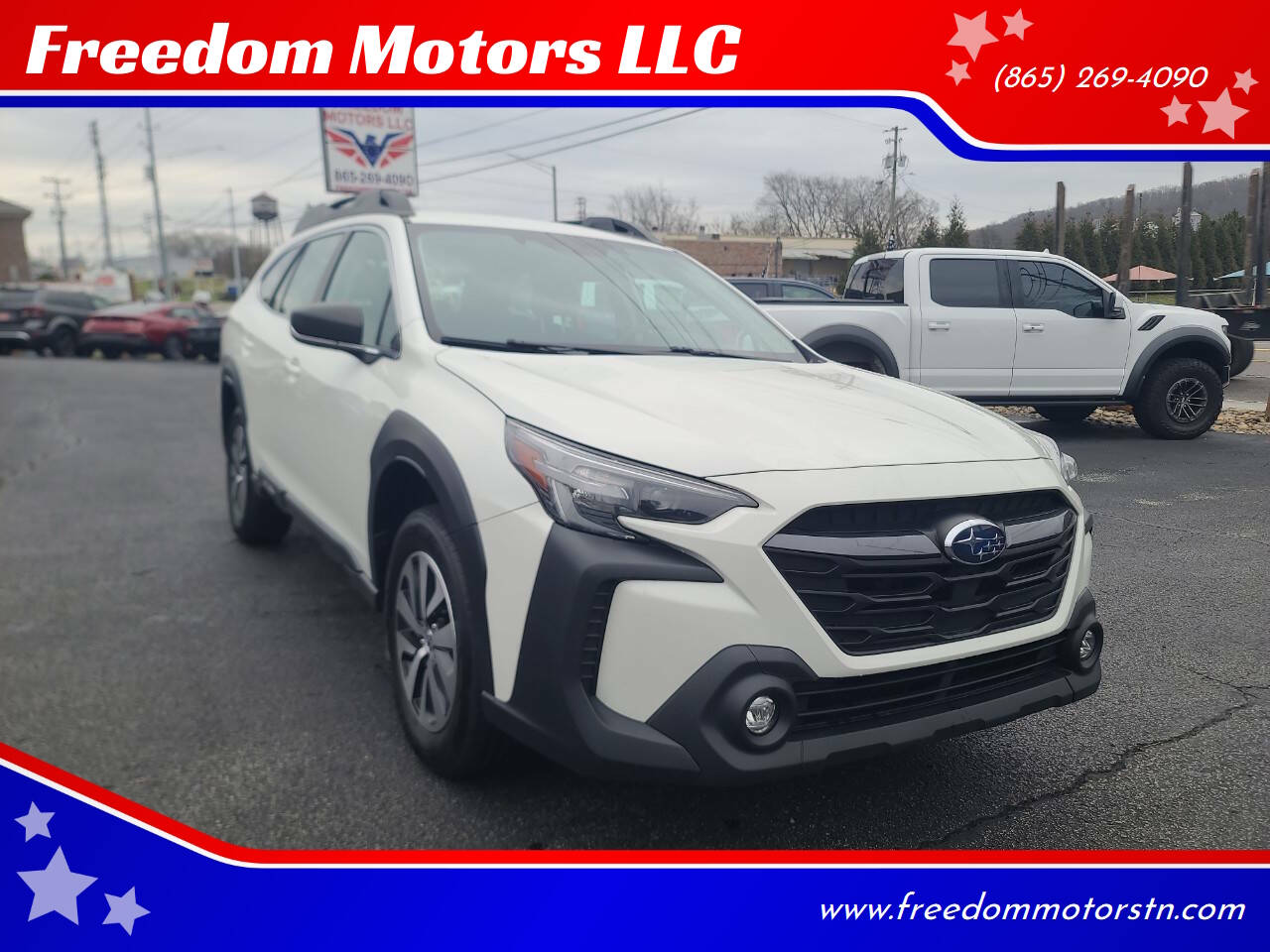 White 2023 Subaru Outback Base AWD Base 4dr Crossover 1